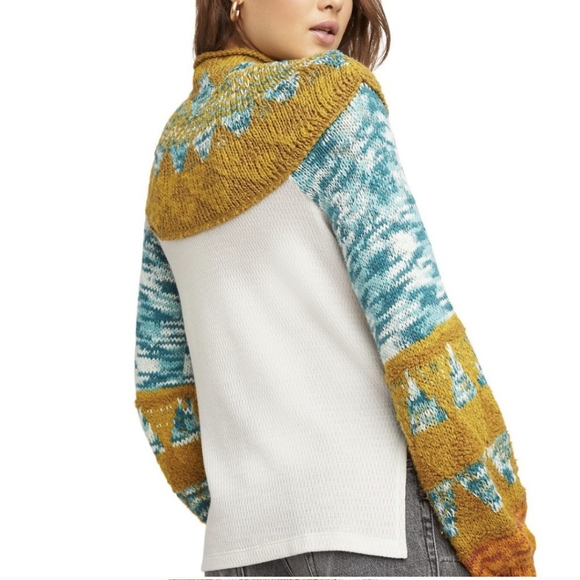 Free People swit the small stuff knit sweater top - Picture 2 of 7